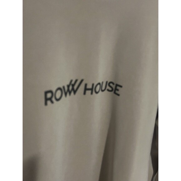 NUX Los Angeles Rowhouse Womens Relaxed Sleek Fabric Sweatshirt Tan Size Large - Picture 3 of 6